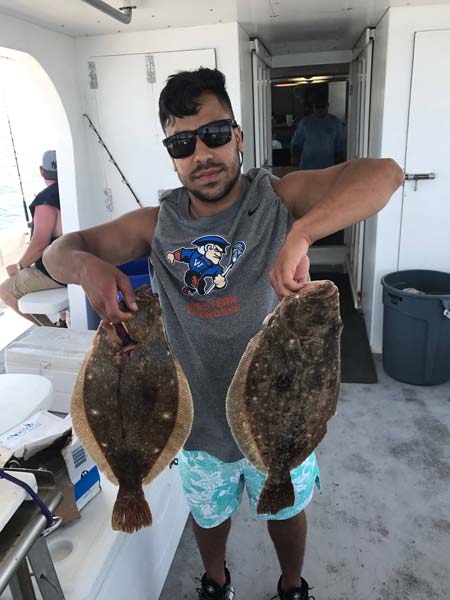 Aboard the Carolyn Ann III, fluke fishing is still on the upswing.