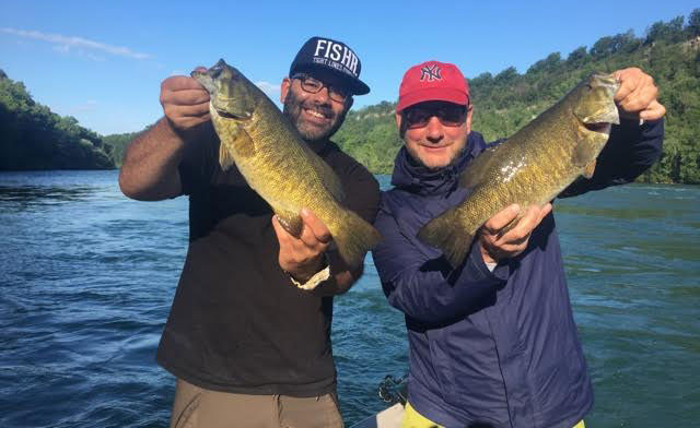 Jan and Olaf with lower river bass