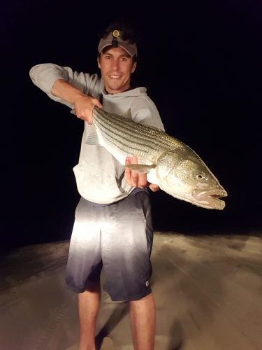 Rafael Osona did well on Nantucket this week with several big bass from the shore
