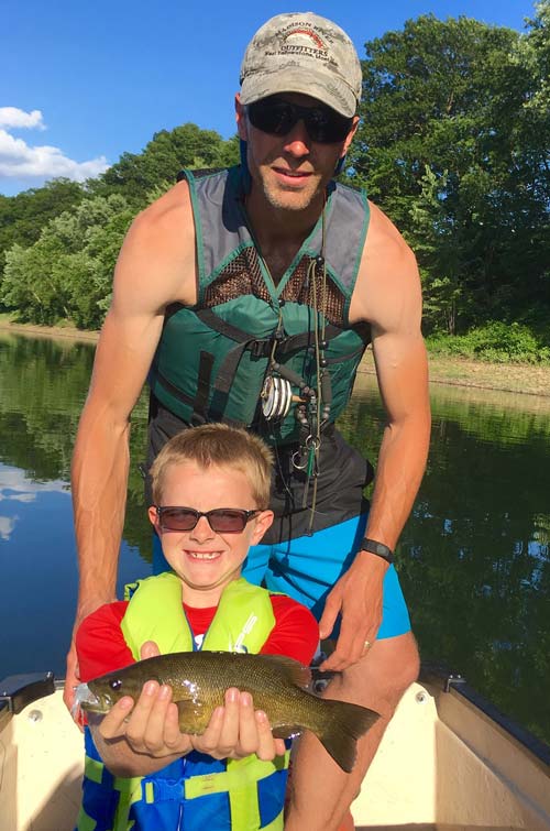 This Smallmouth Bass made a young angler very happy!