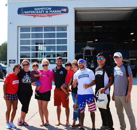 Members of the Airborne Tri Team