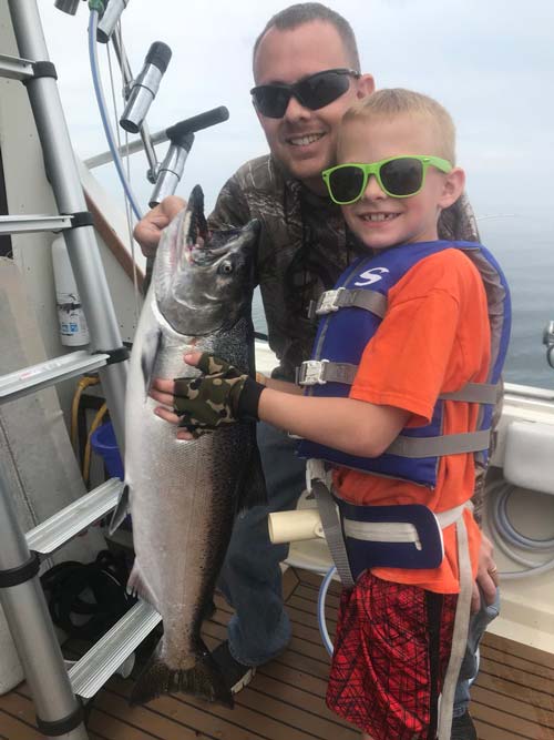 youngster with salmon VP