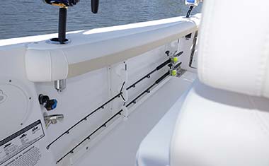 Under gunnel rod storage