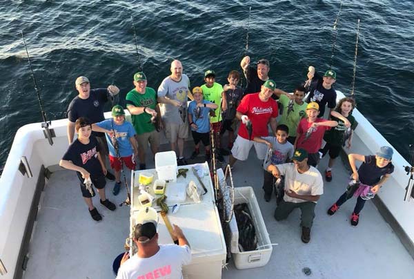 West Windsor baseball team sea bass