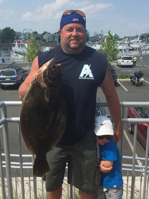 Vinny Aufiero of Midland Park fluke