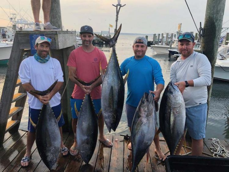 2nd Place 77lb yellowfin tuna in the overnight division, in the Hampton&rsquo;s Offshore Invitational