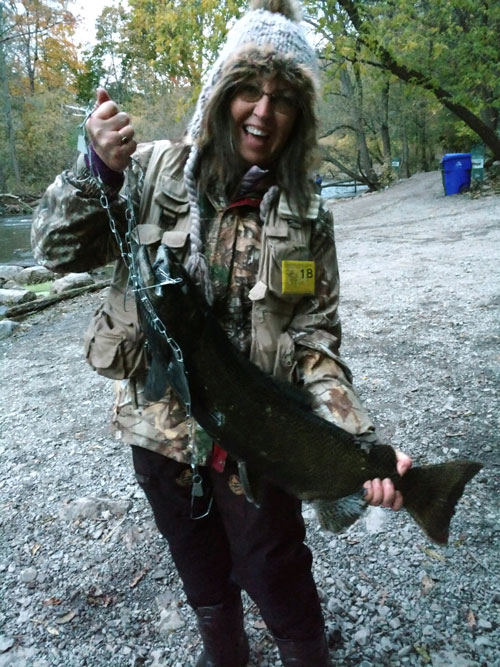Sandy Troutman first king salmon