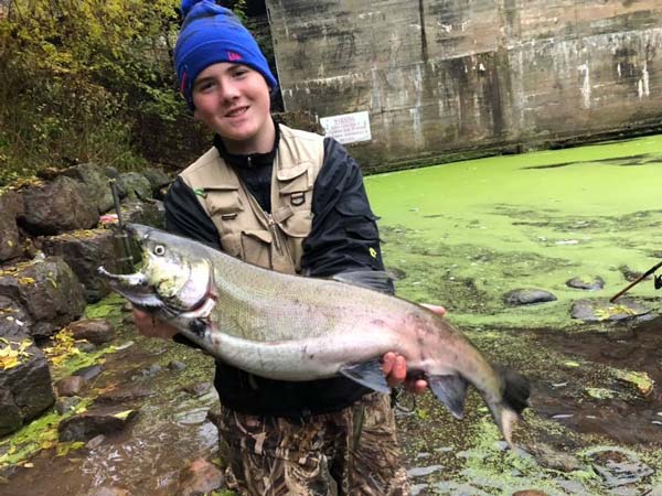 Ethan Bronschidle coho salmon