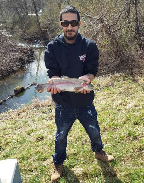 Brian with his catch