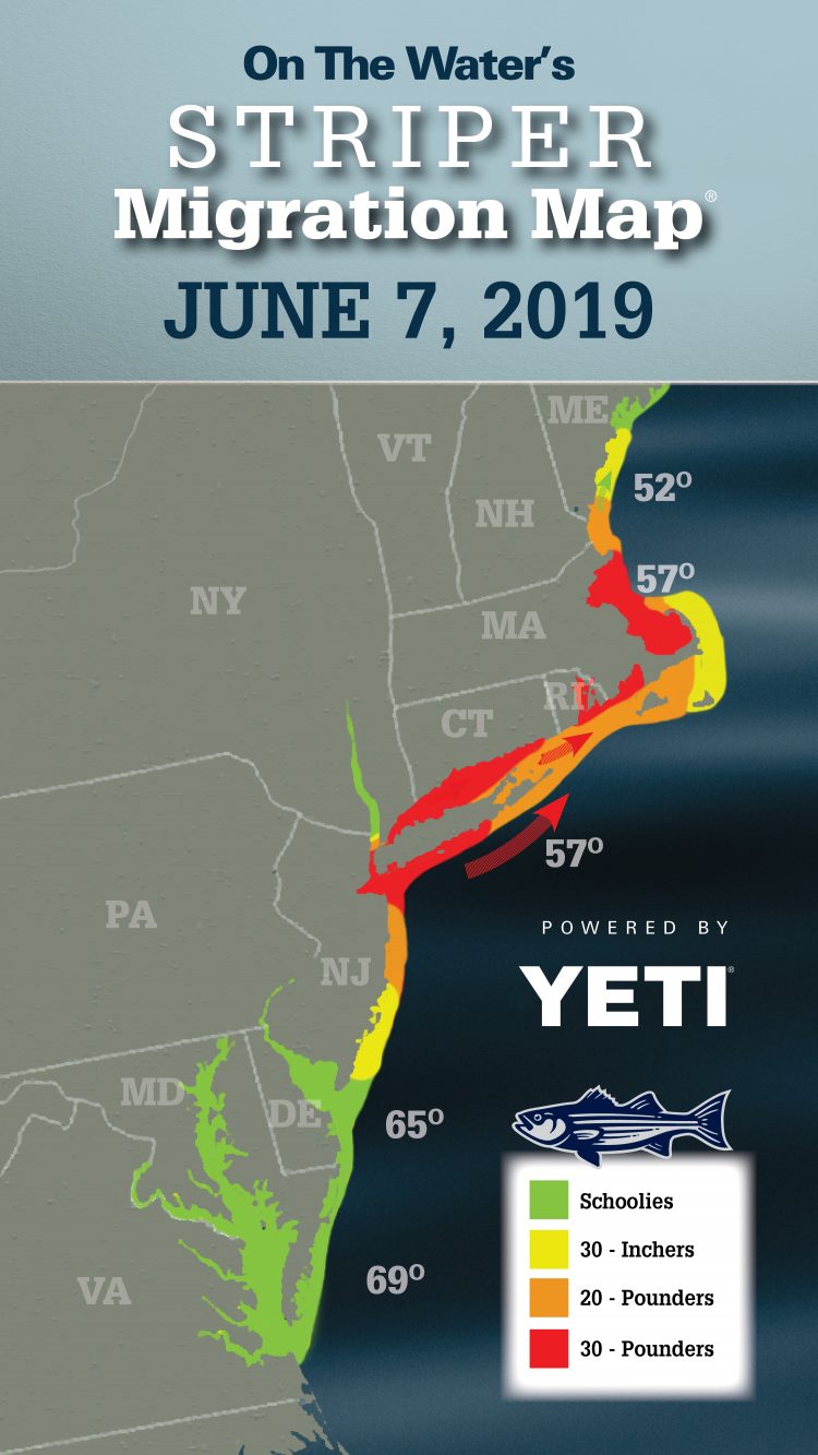 Striper Migration Map