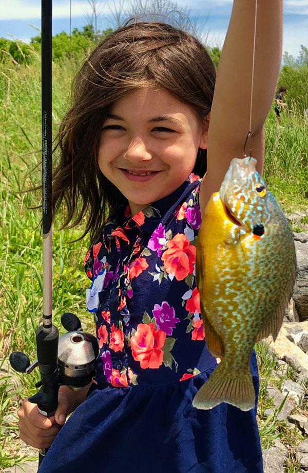 Family Fishing Program pumpkinseed