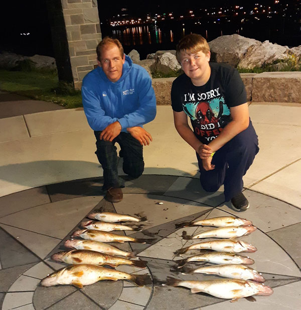 Bobby Joe Frost of Alden and his 12 year old son