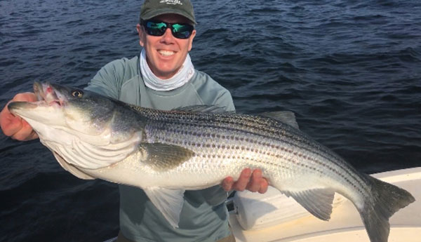 No Slack Charters striped bass