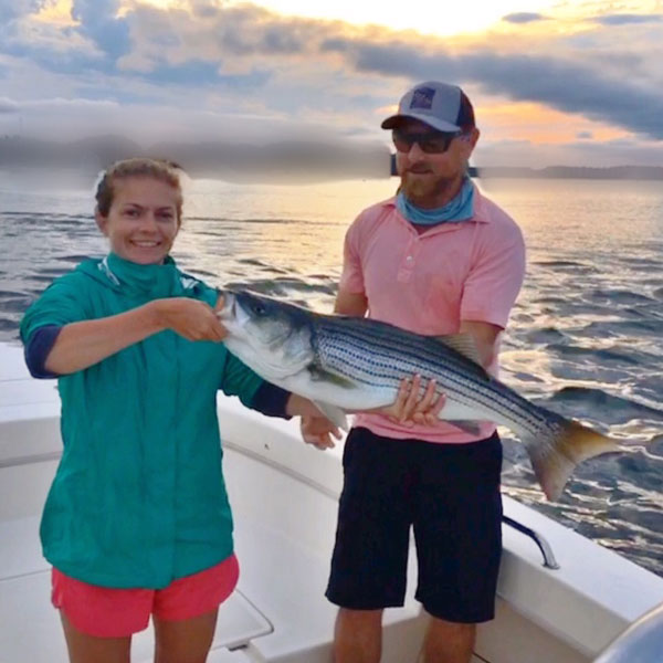 Kristen Goldie striped bass