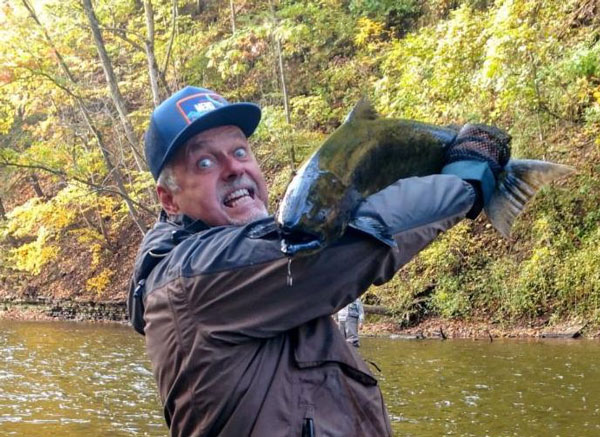 Big Joe and his salmon