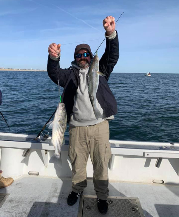 Parker Pete's striper double-header