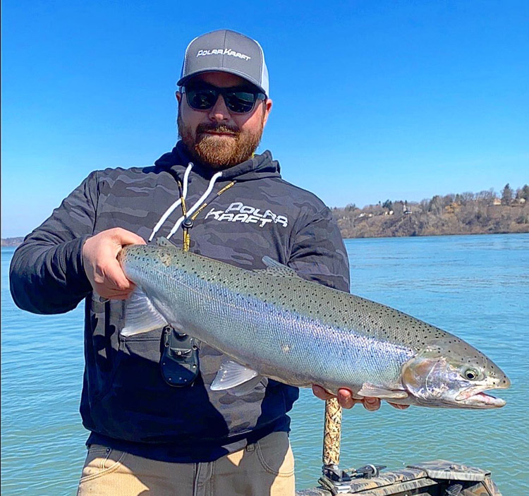 Capt. Nick Calandrelli steelhead