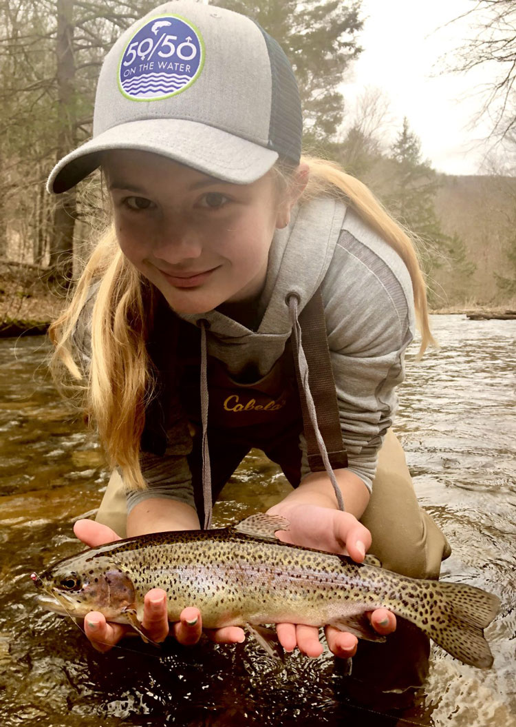 Evangeline Daniel rainbow trout