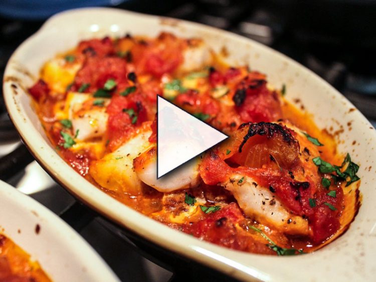 Baked Fish with Cebolada