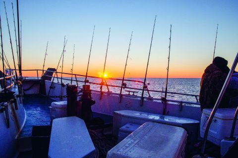 After taking off your gloves to add a piece of clam to your hook, there&rsquo;s no better feeling than putting your hands around a heated handrail.