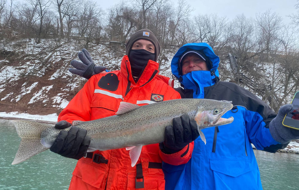 Eric Goose with his dad Roger