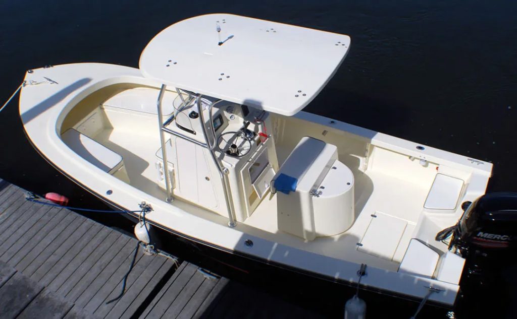 Eastern 22 Center Console overhead view