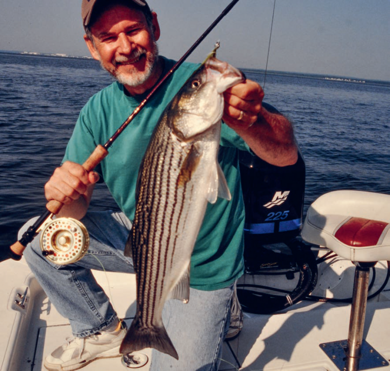 Spring Fly Fishing for Striped Bass On The Water