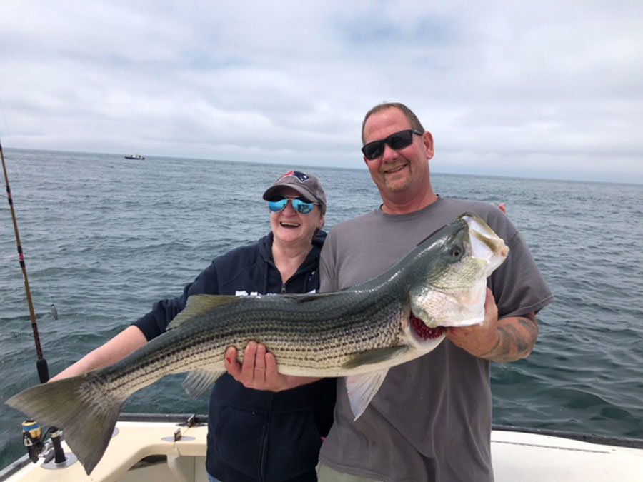 Captain Mark Petitt and crew mate Cheryl 