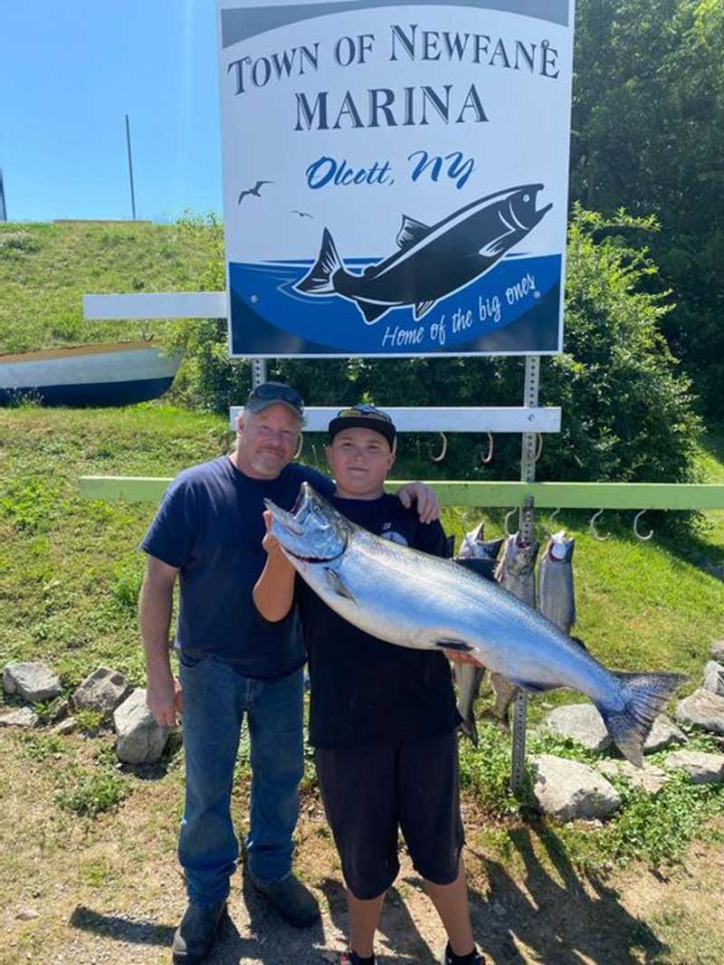 Logan Noon with Capt. Jim Gordon