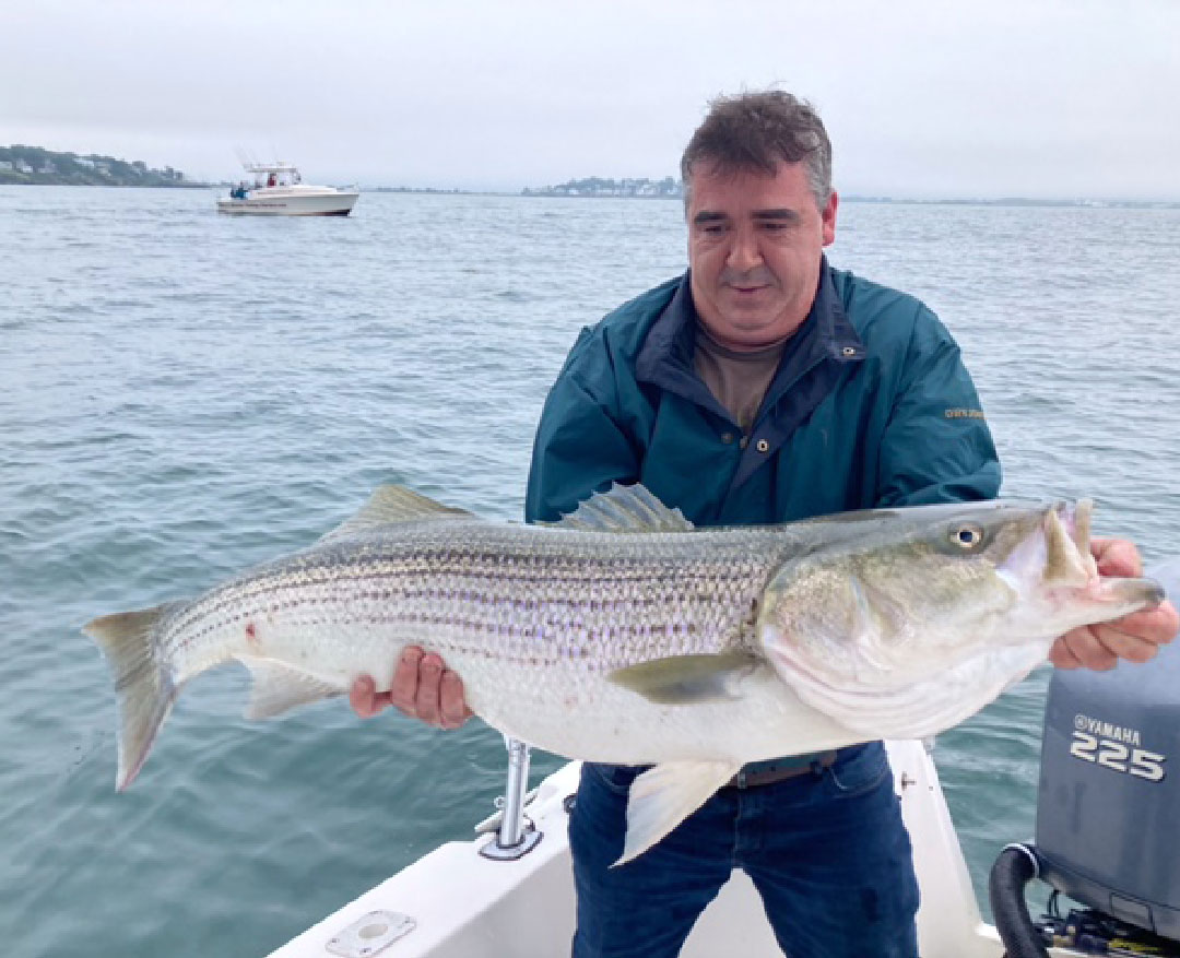 Rob Ray with his PB striper