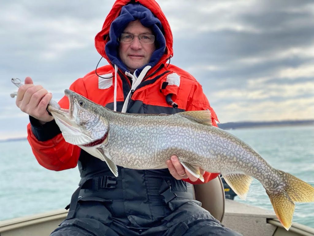 Capt. Dave Adrian lake trout