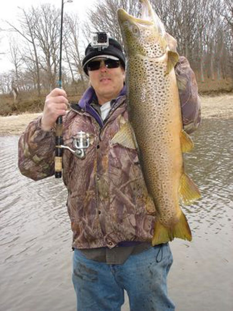 Mike Rzucidlo 10-lb brown trout