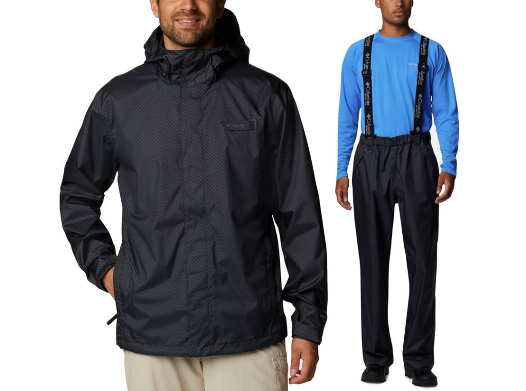 Fishing Rain Suit for Men Waterproof Rain Jacket Bib Pants With Hood Foul  Weather Gear(Black,Small) : : Clothing, Shoes & Accessories