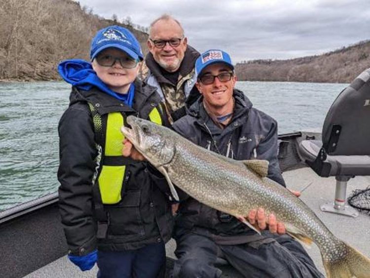 Harry Hazlett first lake trout