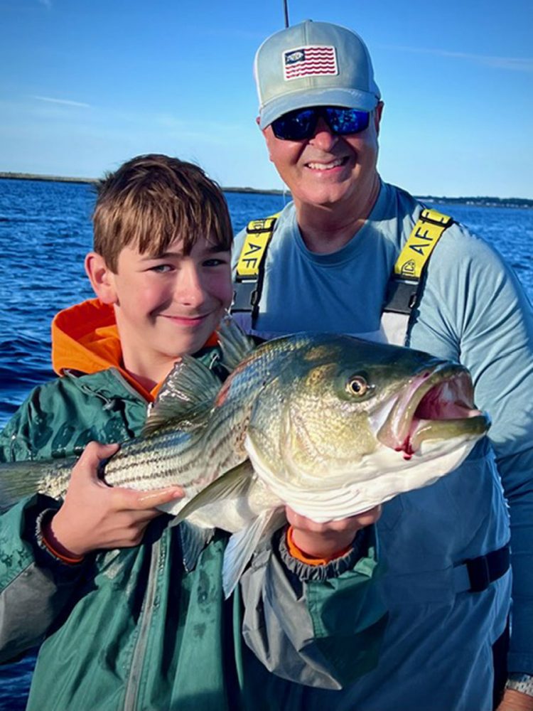 Isaac Bergeron striped bass