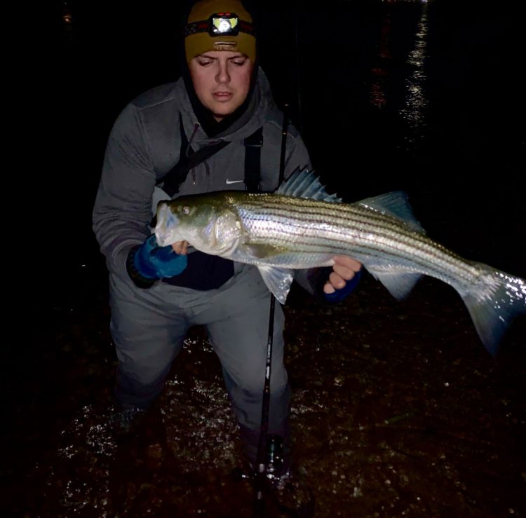 North Shore Stripers at Night Hardcore Game Fishing