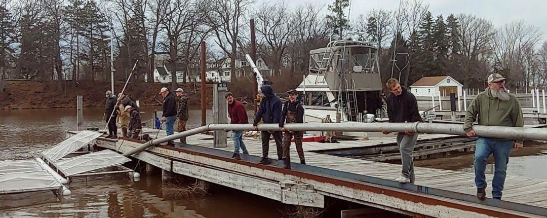 pen rearing in the Oak Orchard