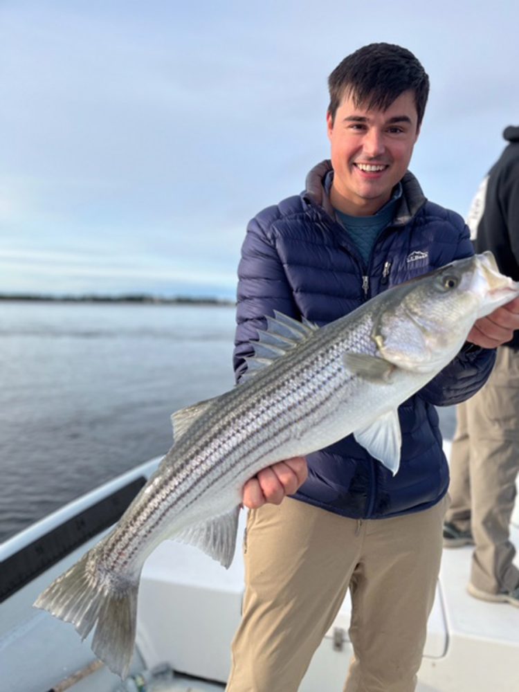 Ben with big striper
