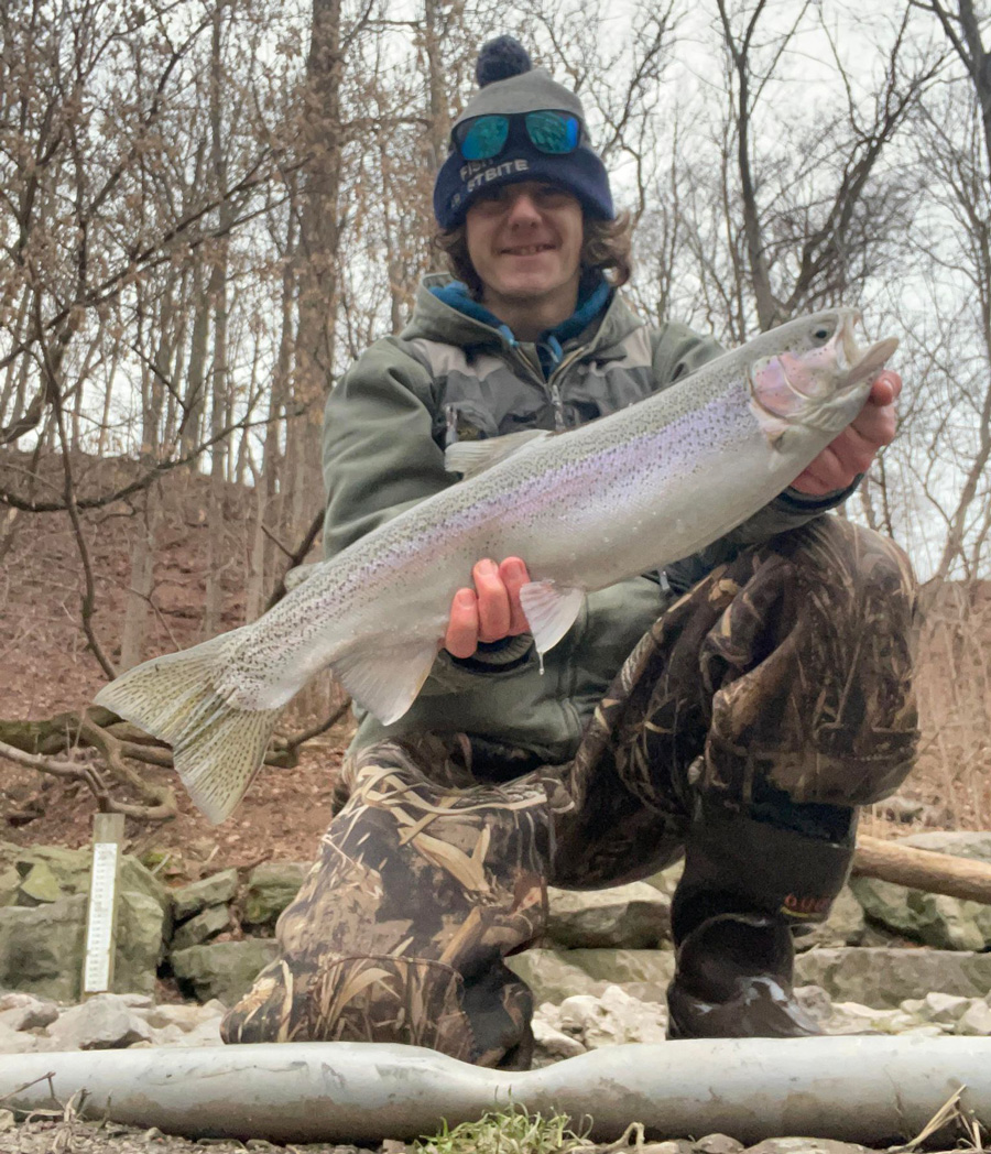 Matt Vogt with steelhead