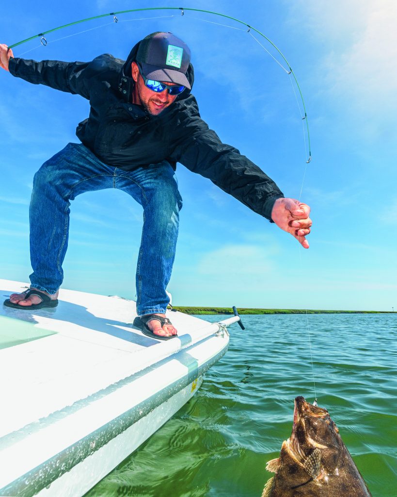 light-tackle jigging for fluke