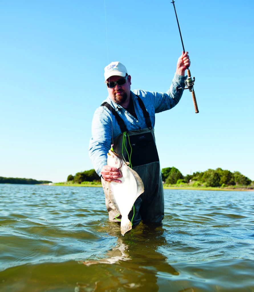 shallow-water jigging for fluke
