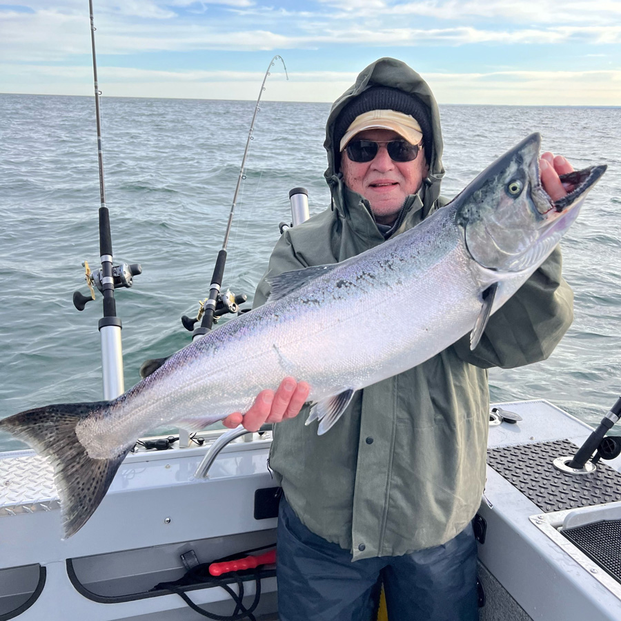 Walt D. with king salmon