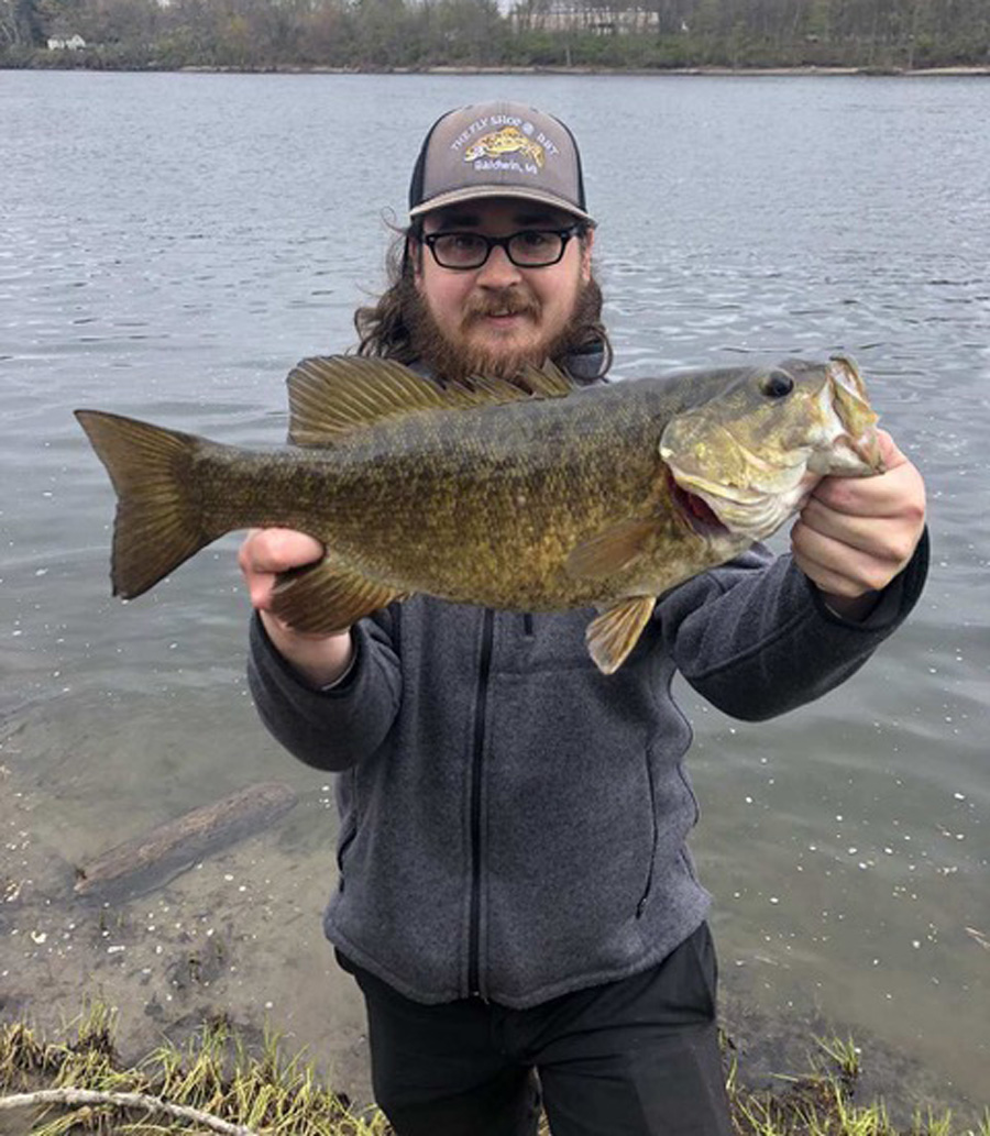 Josh with smallmouth bass