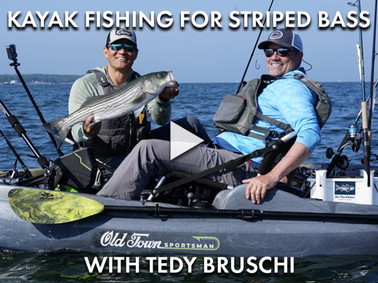 Kayak Fishing For Striped Bass with Tedy Bruschi