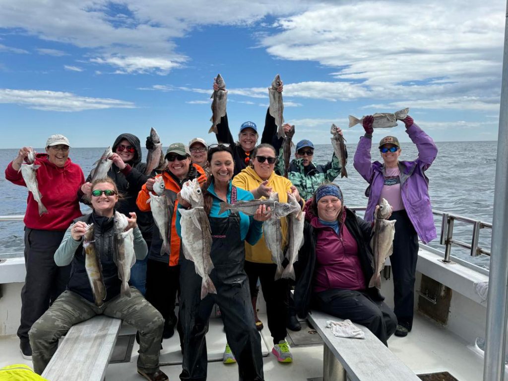 Maine Women Hunters organization aboard Touch of Gray charters