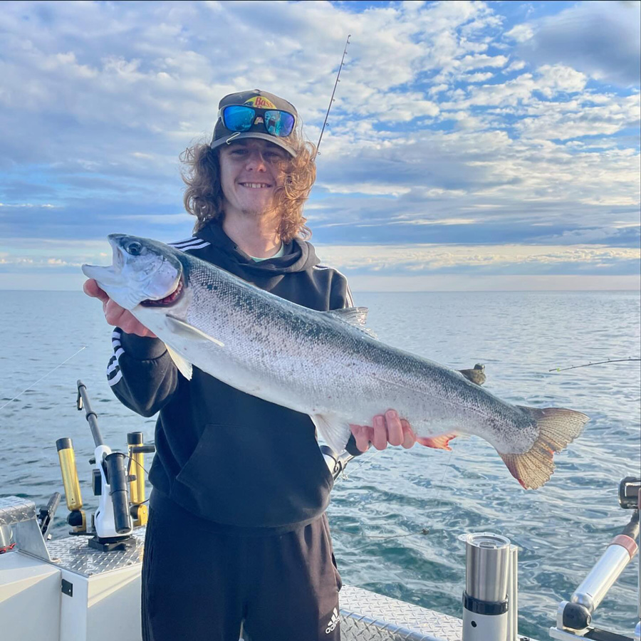 Matt Vogt with steelhead