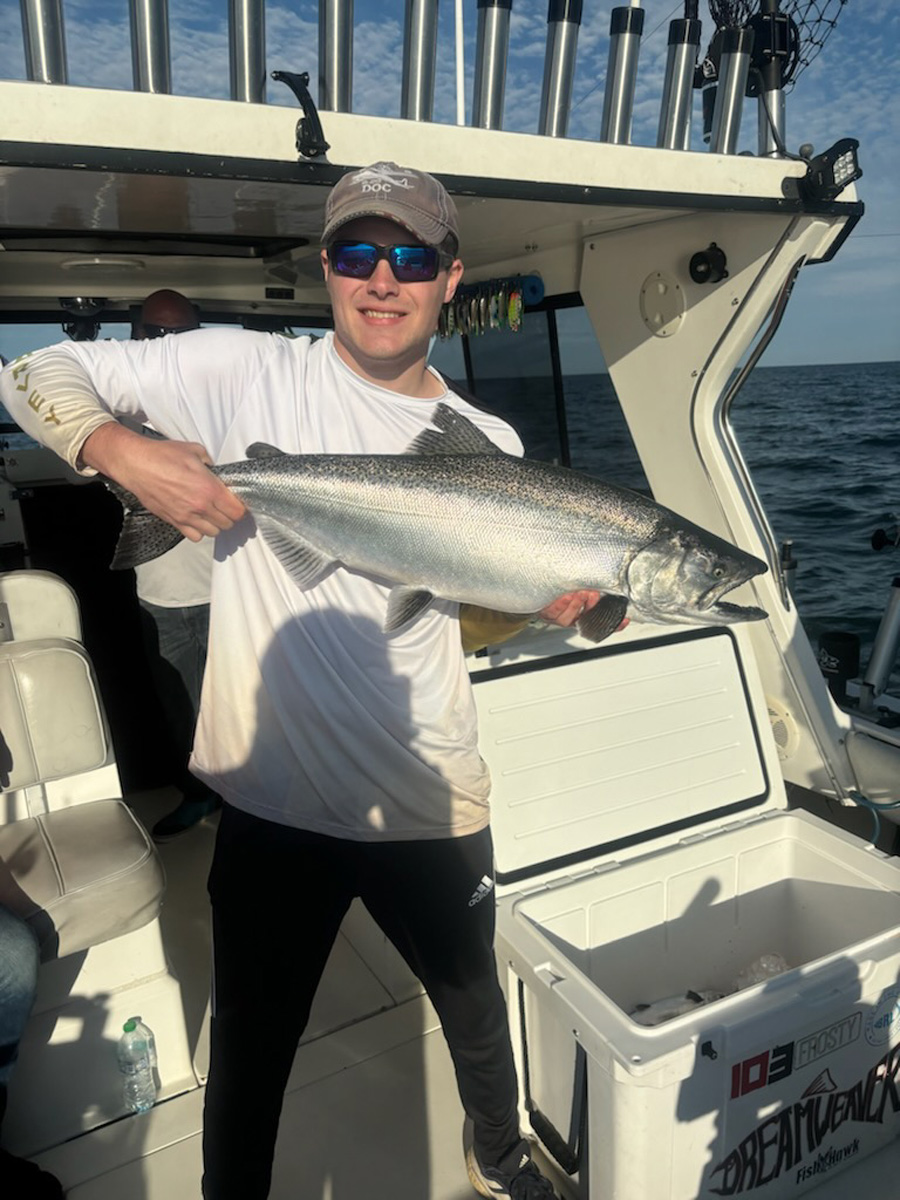 Ryan with king salmon