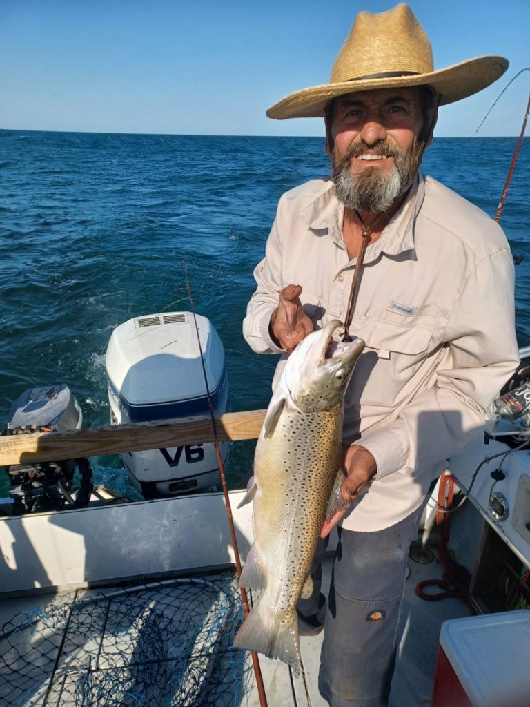 Jim Williams with brown trout