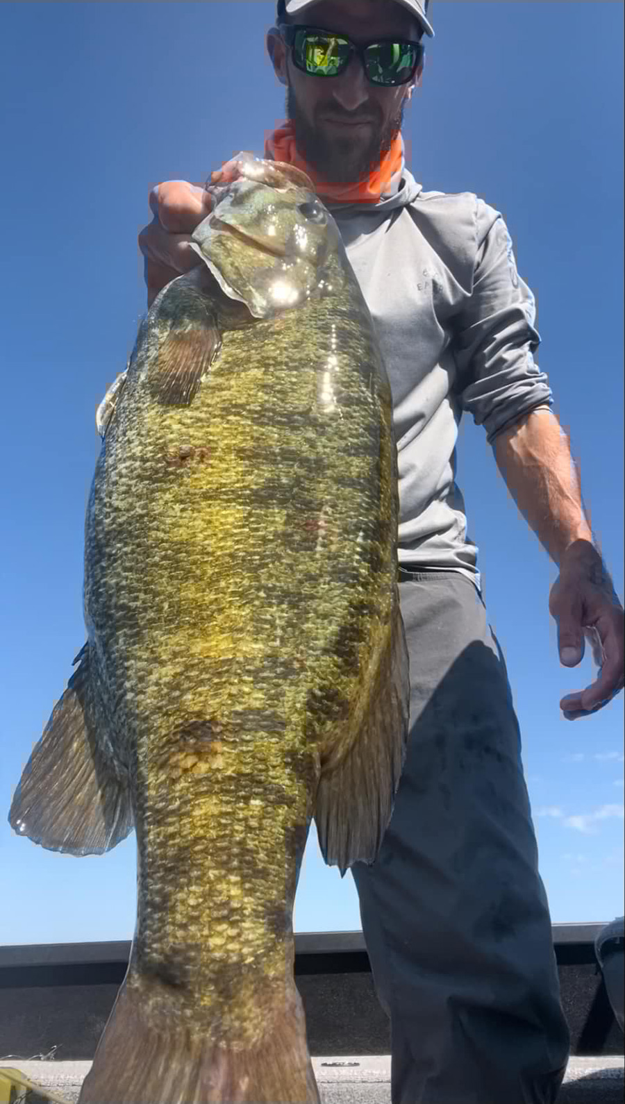 Matt Wilson with smallmouth bass