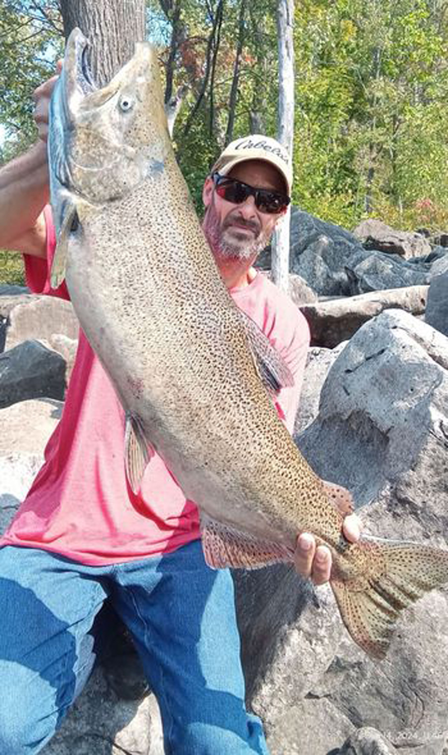 Mike Ziehm with salmon